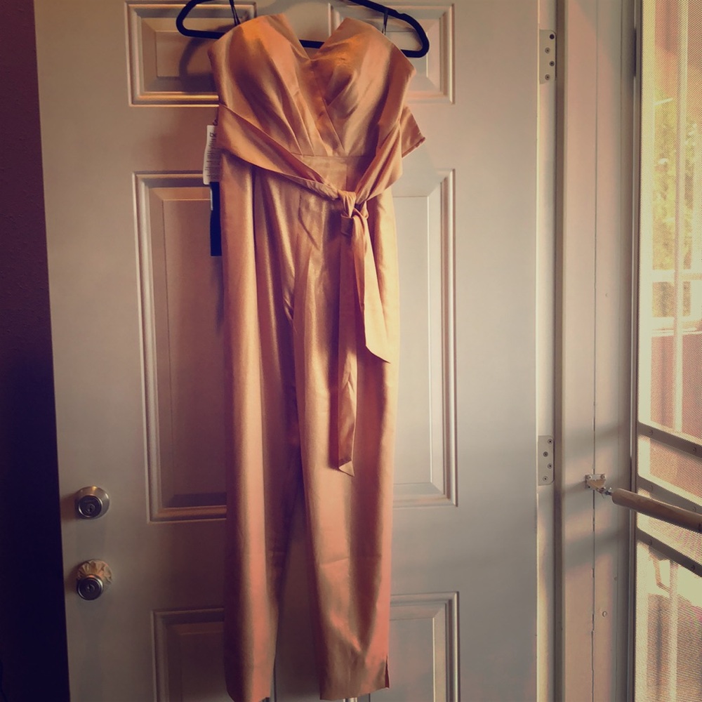 Bebe Gold Foiled Jumpsuit💛
